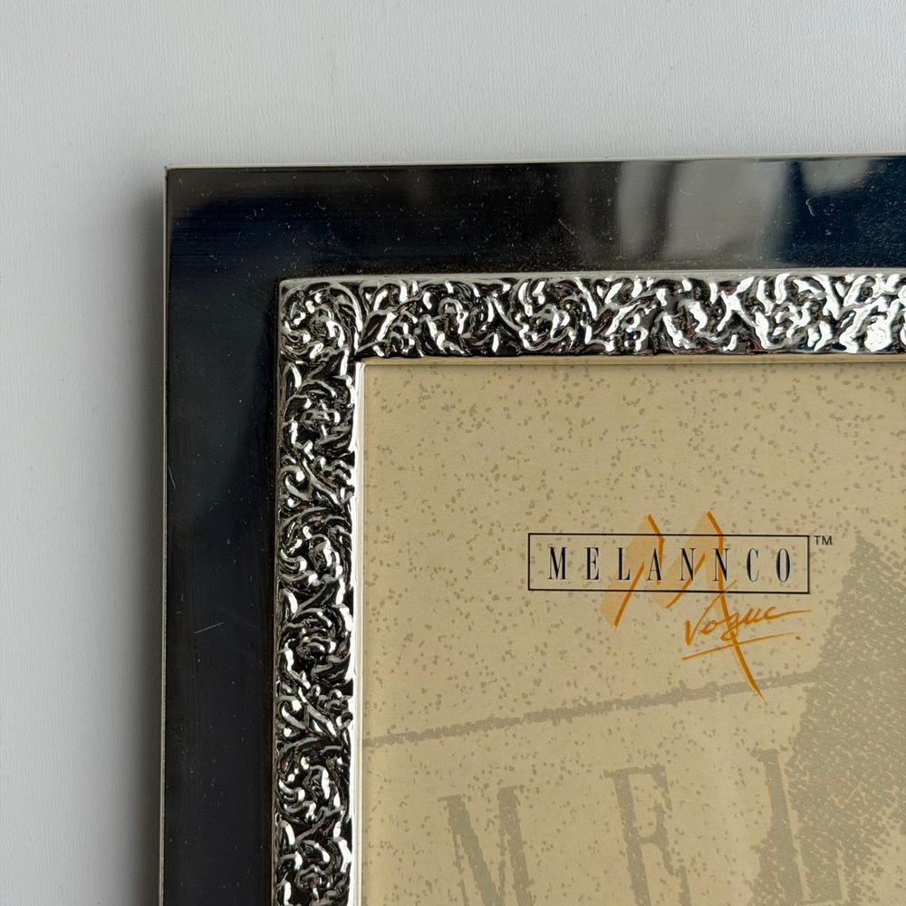 Vintage Metal‎ Picture Frame 5x7 Silver Ornate Old World Cottagecore